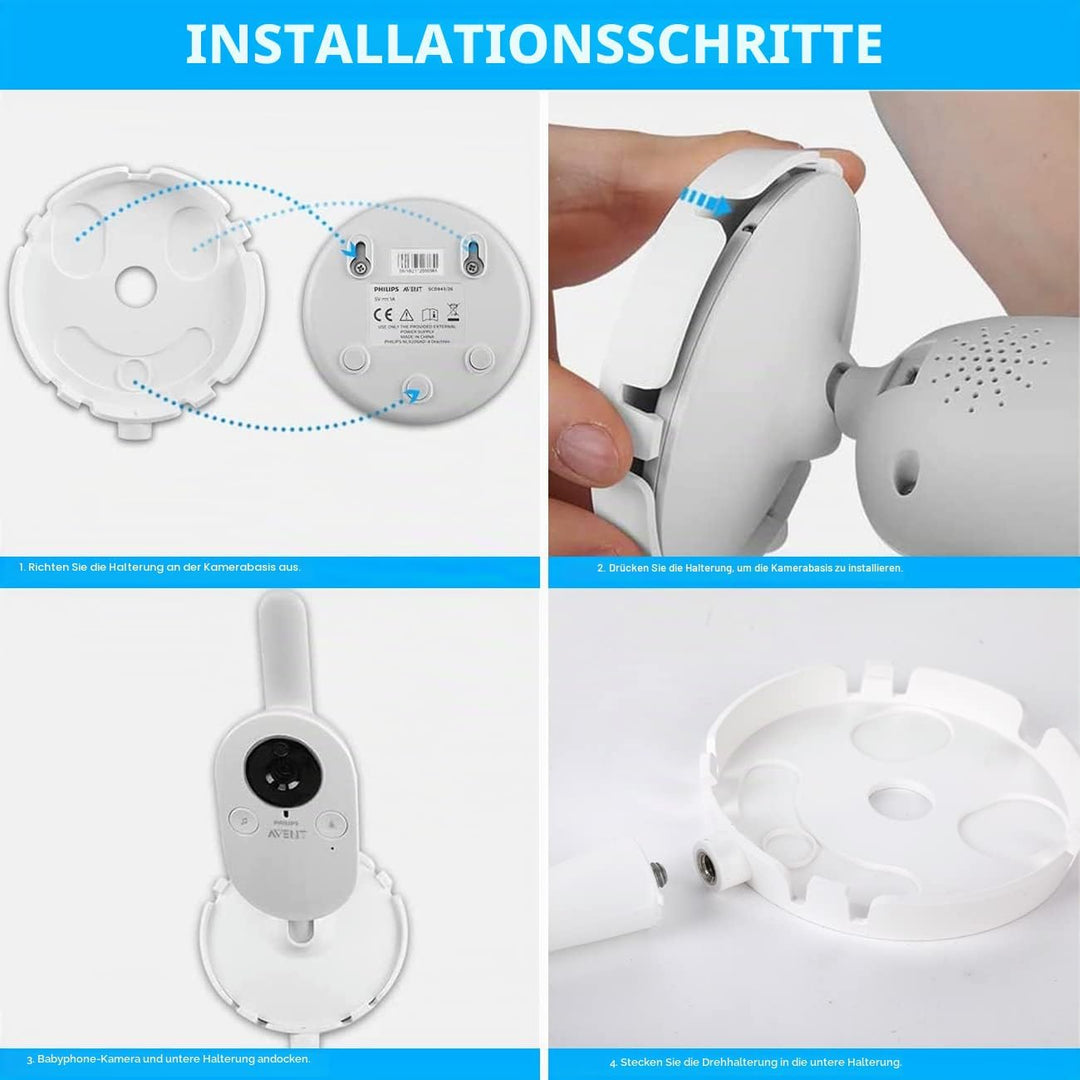 Halterung für Philips Avent Babyphone SCD833/26, Baby Kamera Halter für Philips Avent SCD891/26, Bab