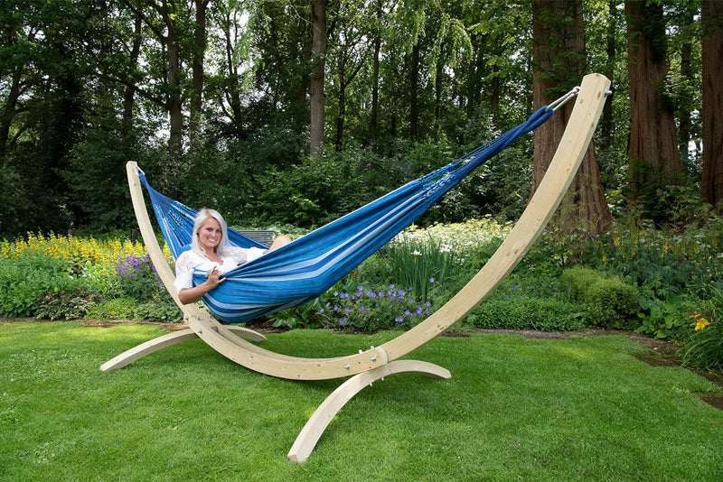 Tropilex Südamerikanische Hängematte Doppel | Handgefertigt | Fairtrade | 7 Stile & 9 Farben zur Aus