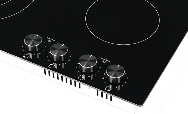 K&H® 4 Zonen Glaskeramikkochfeld 59cm Knebel Steuerung Elektro Autark Eingebaut CK-7206K