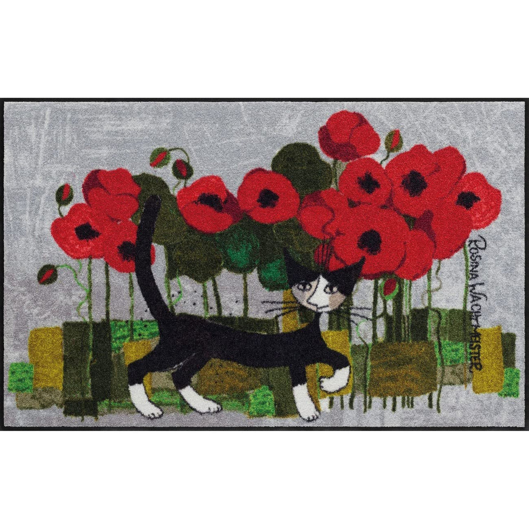 Salonloewe Rosina Wachtmeister Fussmatte Lifestyle Poppywalk 75x120 cm Flur-Läufer Wohn-Teppich Eing