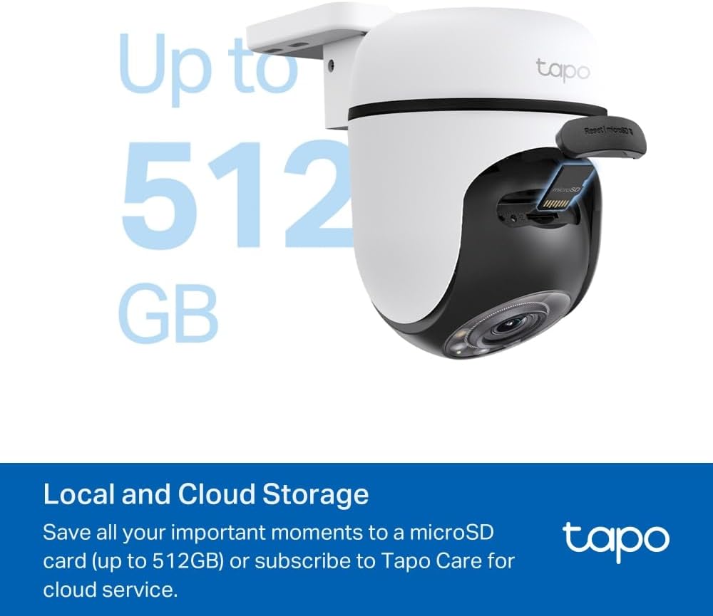 Tapo C510W(2-Pack) 360° WLAN-Überwachungskamera für aussen, Farbnachtsicht, KI-Erkennung, Smart Trac