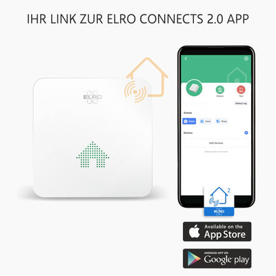 ELRO Connects SF500S Rauchmelder Kit - Komplettes Set K2 Connector + 3X Funk Rauchmelder Kit - Warnt