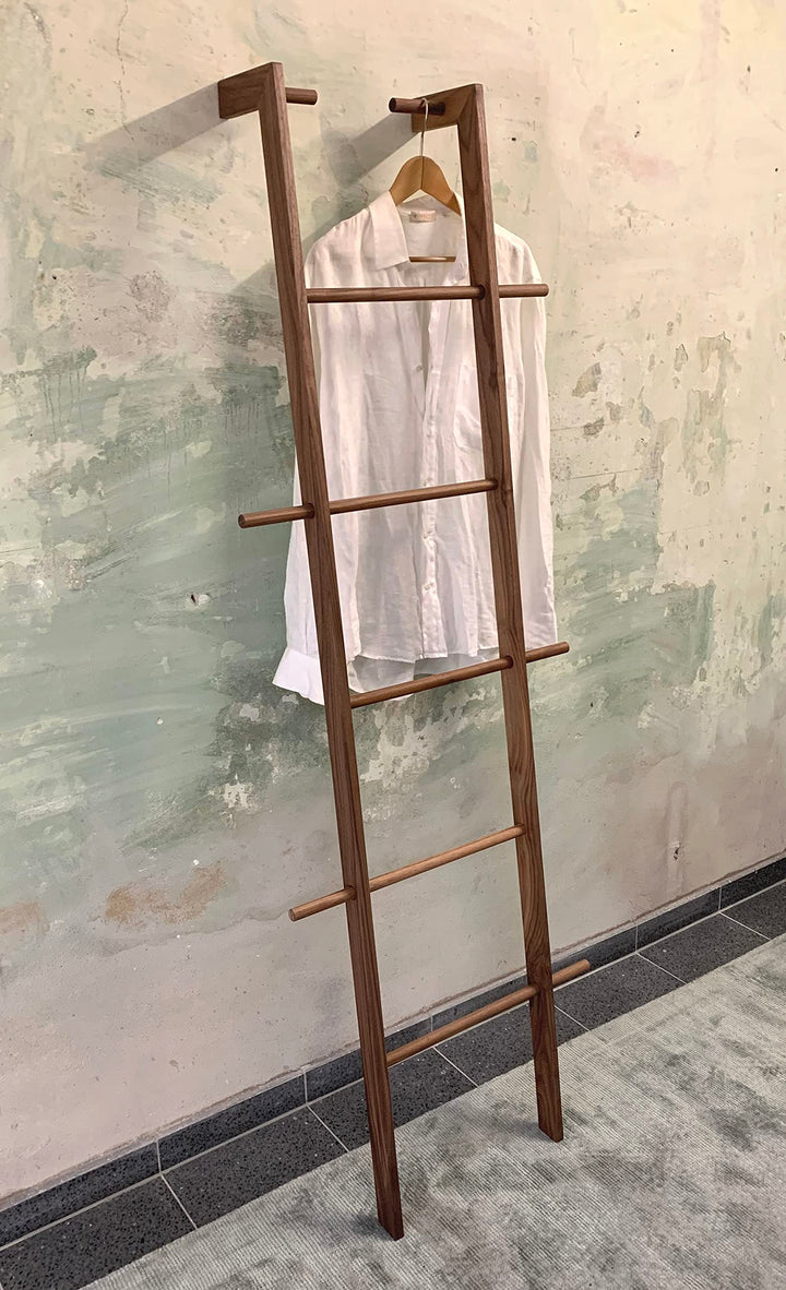 Kleiderleiter &amp; Kleiderständer Holz, Handtuchleiter &amp; Handtuchhalter aus Massivholz, Designer Holzle