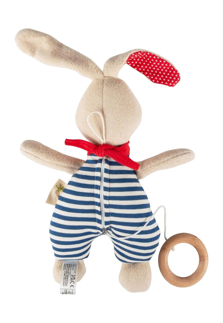 sigikid Spieluhr mit Wunsch Melodie Einschlafhilfe für Neugeborene Hase Stofftier Babyspielzeug Gesc
