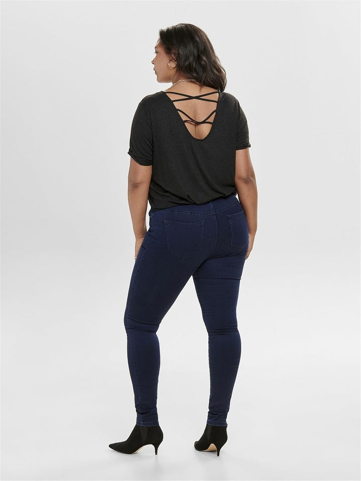 ONLY & SONS Damen Caraugusta Hw Skinny Jeans Bb Dbd Noos 46W / 30L Blau (Dark Blue Denim Dark Blue D