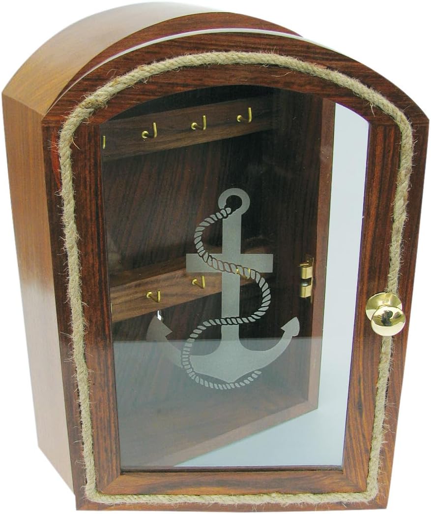 Sea-Club Schlüsselkasten Schlüsselbox Holz/Glas 20x30cm Maritime Dekoration