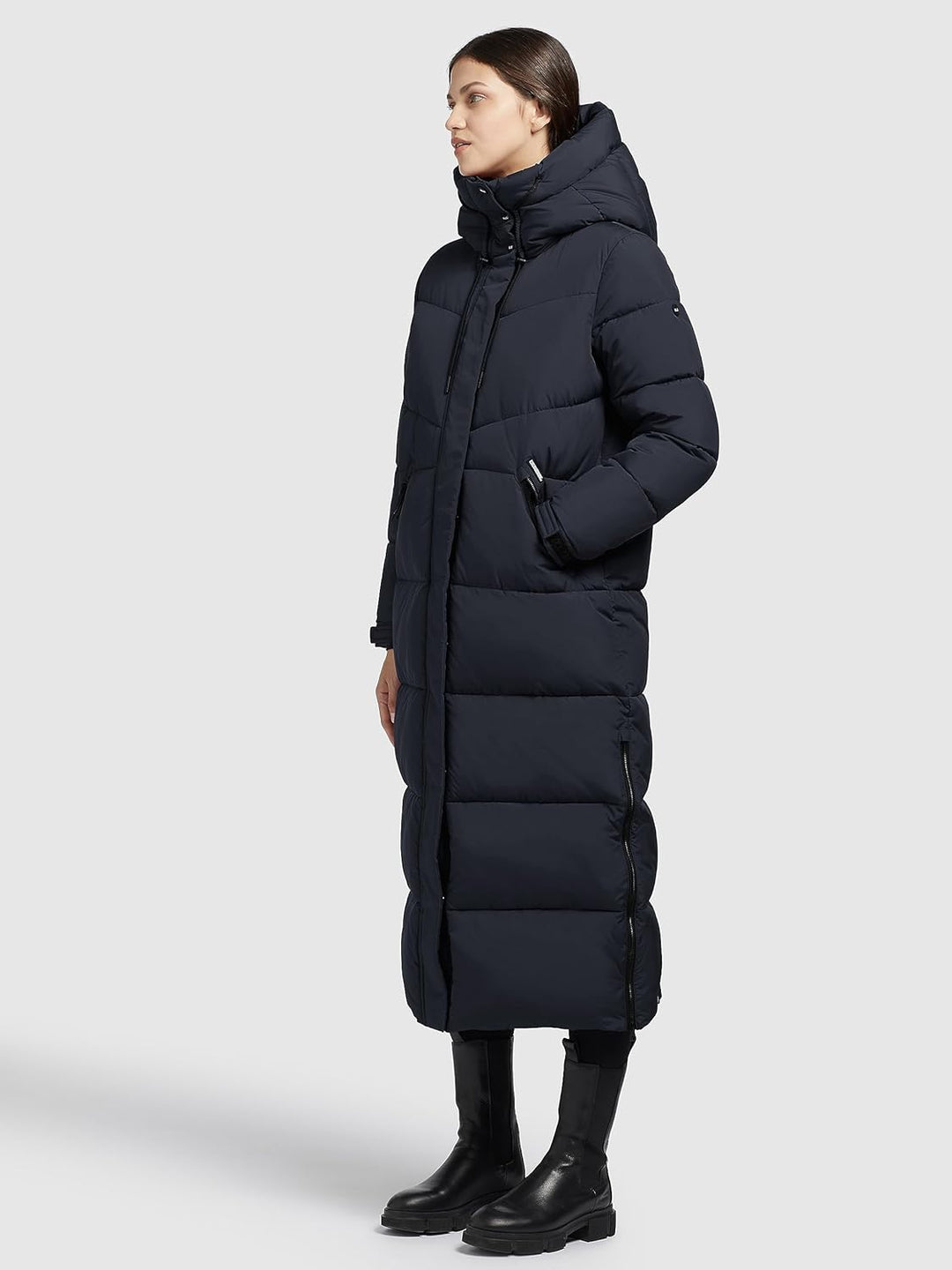 Khujo Damen Steppmantel SHIMANTA 2 L Marineblau/Dunkelblau, L Marineblau/Dunkelblau