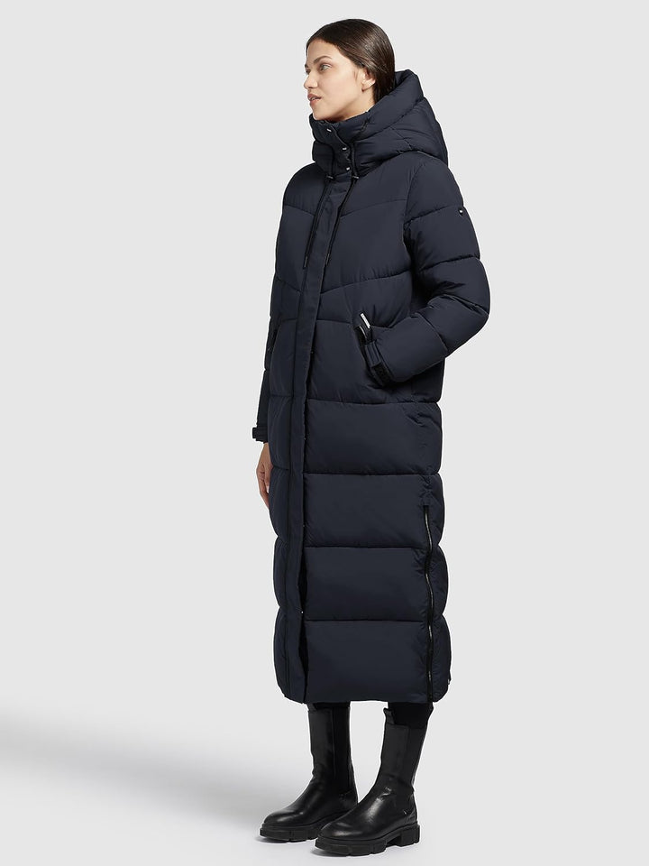 Khujo Damen Steppmantel SHIMANTA 2 L Marineblau/Dunkelblau, L Marineblau/Dunkelblau