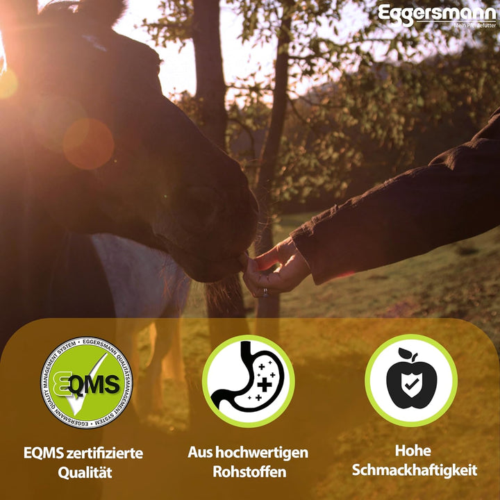 Eggersmann Mein Pferdefutter - Lecker Bricks Karotte 25 kg - Leckerlies für Pferde und Ponies zur Be