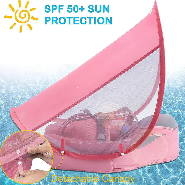 Babys-Schwimmbecken | Nicht Aufblasbarer Babys-Schwimmkörper Mit Abnehmbares Überdachung UPF 50+ | K