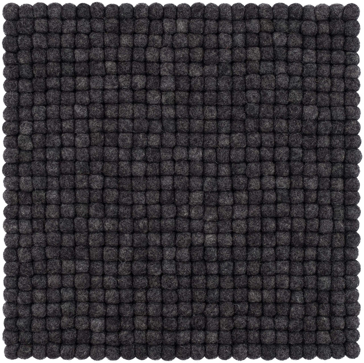 myfelt Filzkugel Sitzauflage Stuhlauflage - Hugo - 36x36 cm, anthrazit, Anthrazit