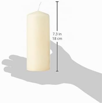 SPAAS 9er-Pack Stumpenkerze 60/150 mm, ± 45 Stunden, ohne Duft - elfenbein, Elfenbein