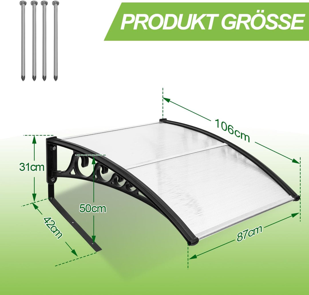Daromigo Mähroboter Garage Dach Carport für Rasenmäher Roboter 106 x 87 x 50 cm aus Polycarbonat für
