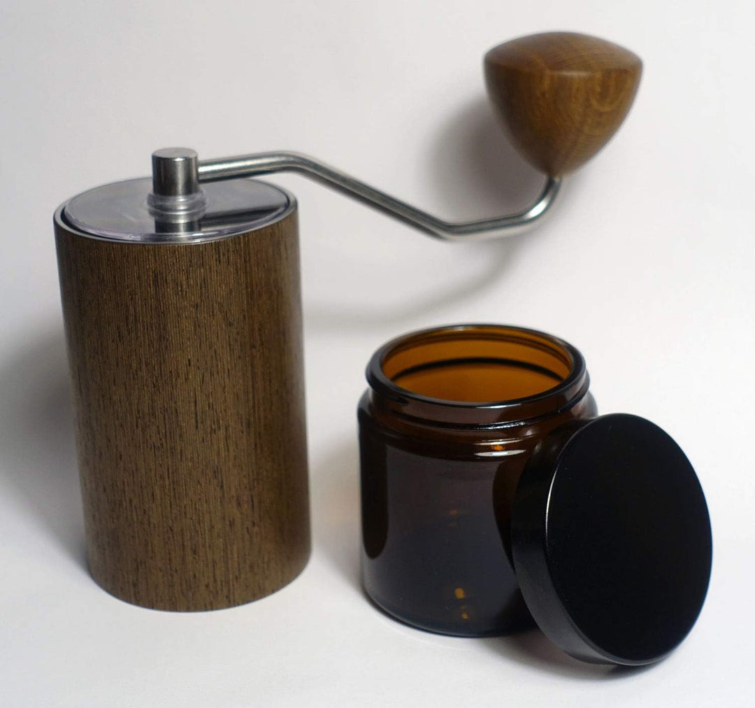 Comandante Ersatzglas mit Deckel (2 STK.) für C40 MK3 Kaffeemühle (1 x Transparent | 1x Braunglas),