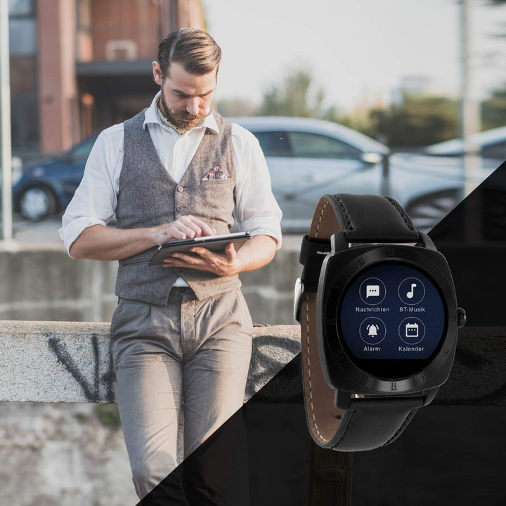 X-WATCH 54006 Smartwatch NARA XW PRO BLACK CHROME Herren Smartwatch NARA Black Chrome, NARA Black Ch