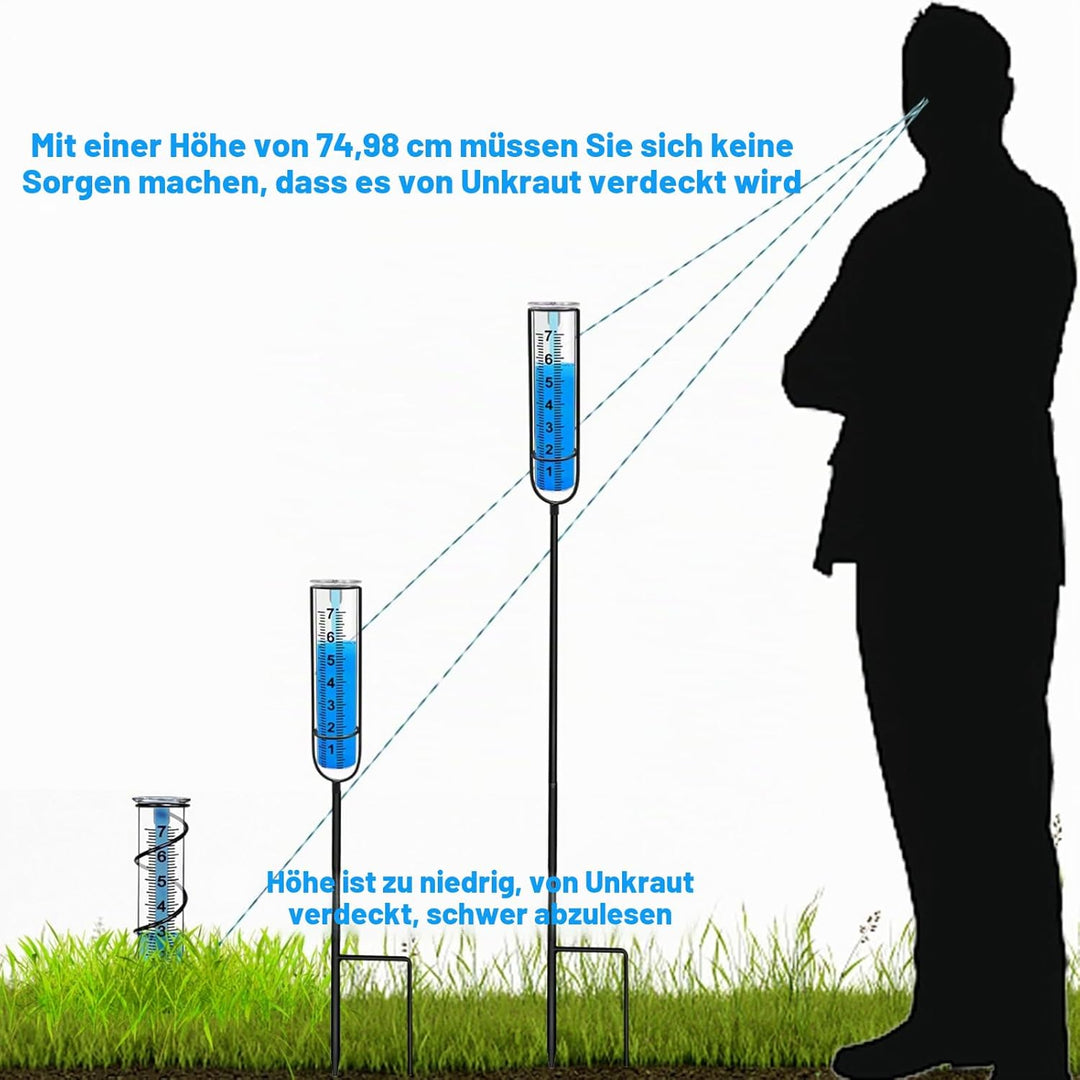 Regenmesser für den Aussenbereich, frostsicherer Regenmesser, Wassermesser für Regenmesser, höhenver
