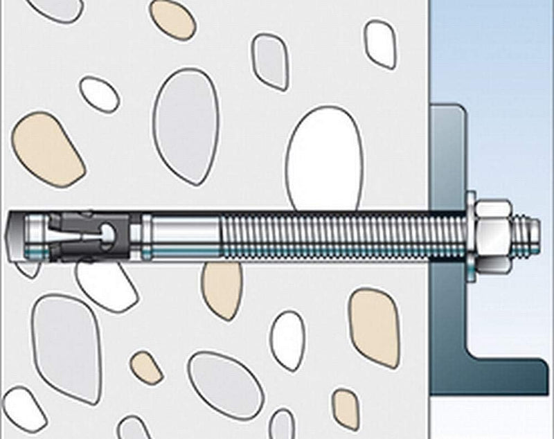 fischer FAZ II 10/20 R - Bolzenanker zum Befestigen von Fassaden, Geländer, Holzkonstruktionen in Be