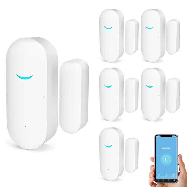 Tuya WiFi Door and Window Sensors, Smart Alarm with Free Notification App Control, Home Security Ala