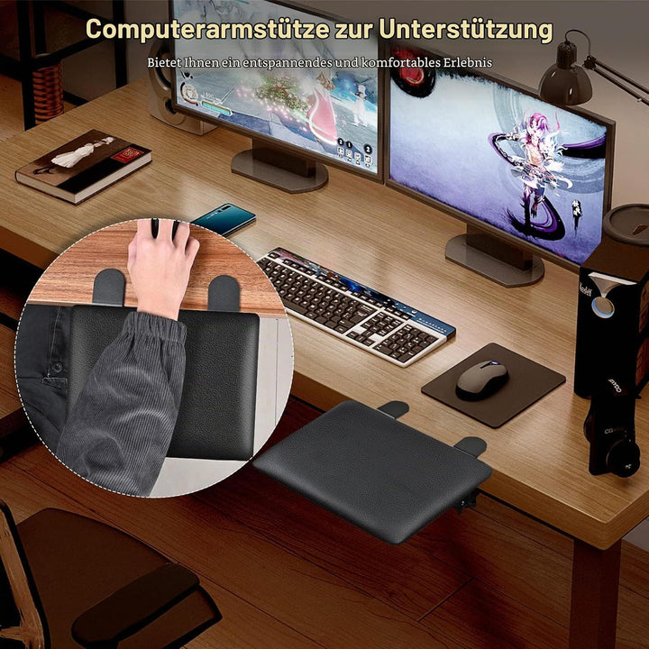 Giecy Armauflage schreibtisch Extender, Ergonomische faltbare Computertisch Armlehnenstütze Armlehne