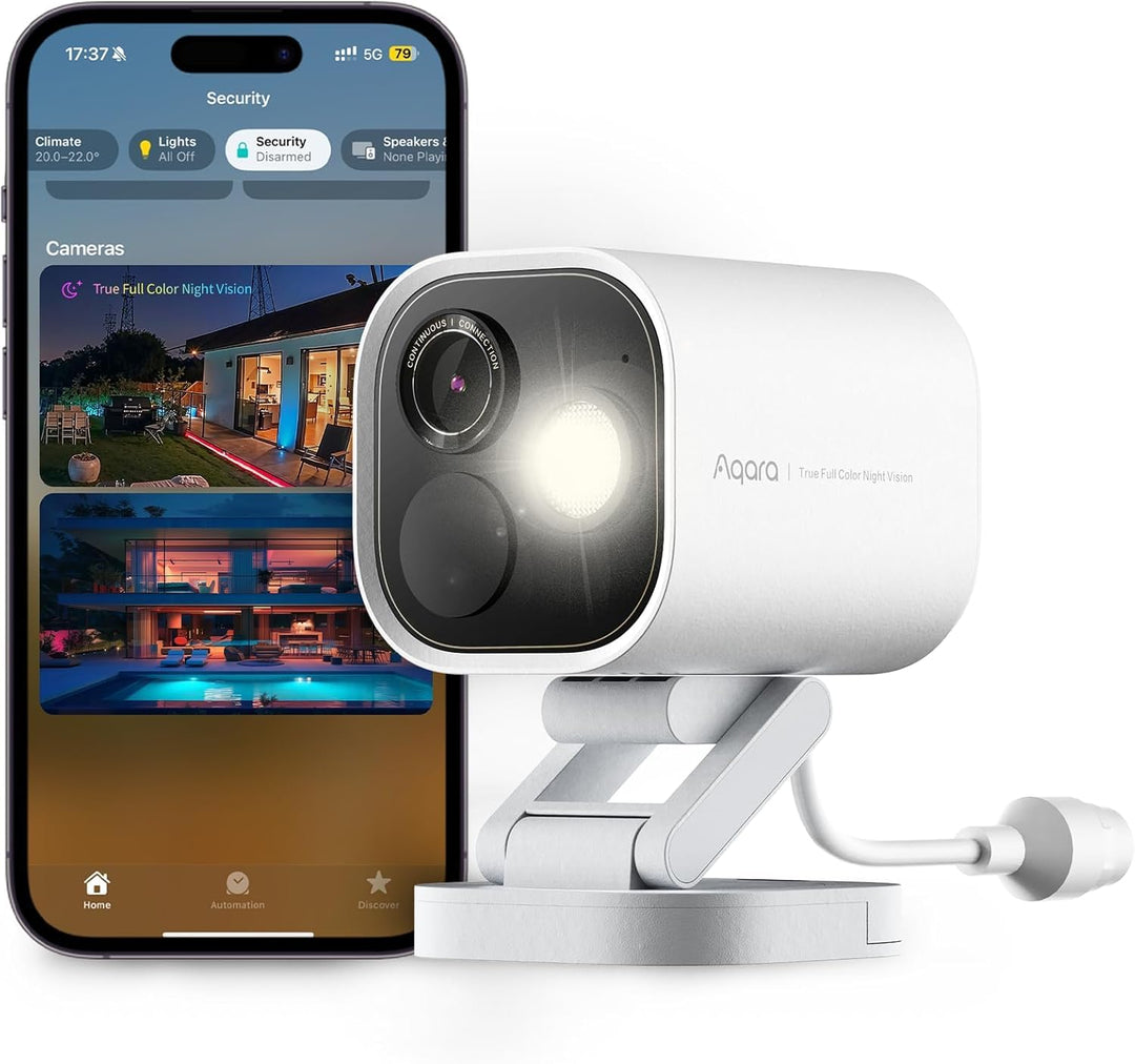Aqara 4MP Kamera-Hub G5 Pro PoE, Echtfarbe Nachtsicht Überwachungskamera Aussen, HomeKit Secure Vide