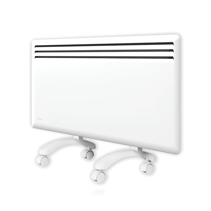 Elektrische Konvektorheizung Nobø NFK4N 1250W inkl. Rollen und Wandmontage, Weiss, Smart-Thermostat