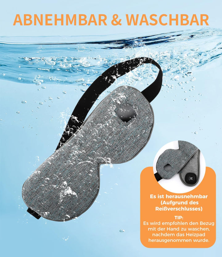 AROMA SEASON Wärmebrille mit Akku ohne Kabel zur Linderung von trockenen Augen, Gerstenkorn, Blephar