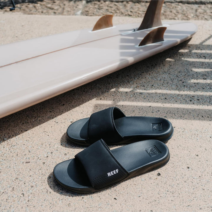 Reef Herren One Slide Schiebe-Sandalen 40 EU Reef Black White, 40 EU Reef Black White