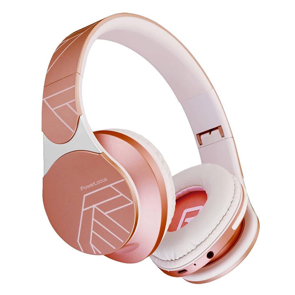 PowerLocus Edge Bluetooth-Kopfhörer, kabellos, Hi-FI Stereo, Micro SD/TF, Kopfhörer mit integriertem