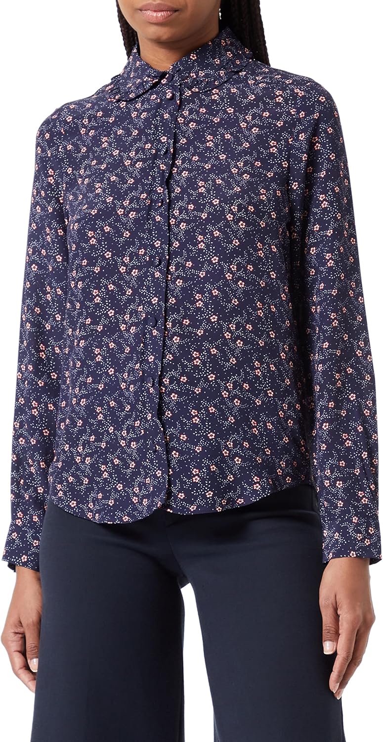 Seidensticker Damen Bluse - Fashion Bluse - Regular Fit - tailliert - Hemd Blusen Kragen - Bügelleic