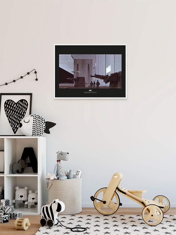 Komar Wandbild | Star Wars Classic RMQ Death Star Hangar | Kinderzimmer, Jugendzimmer, Dekoration, K