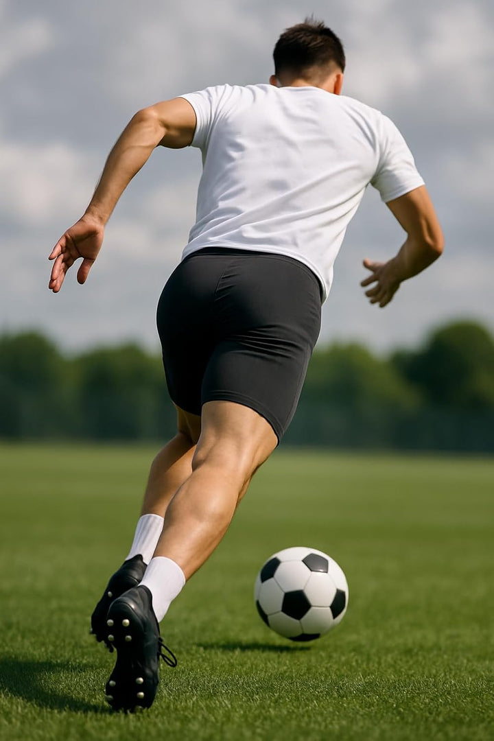 Shepa Herren Laufhose Kurz Fussball Tight Unterhose XXL Schwarz, XXL Schwarz