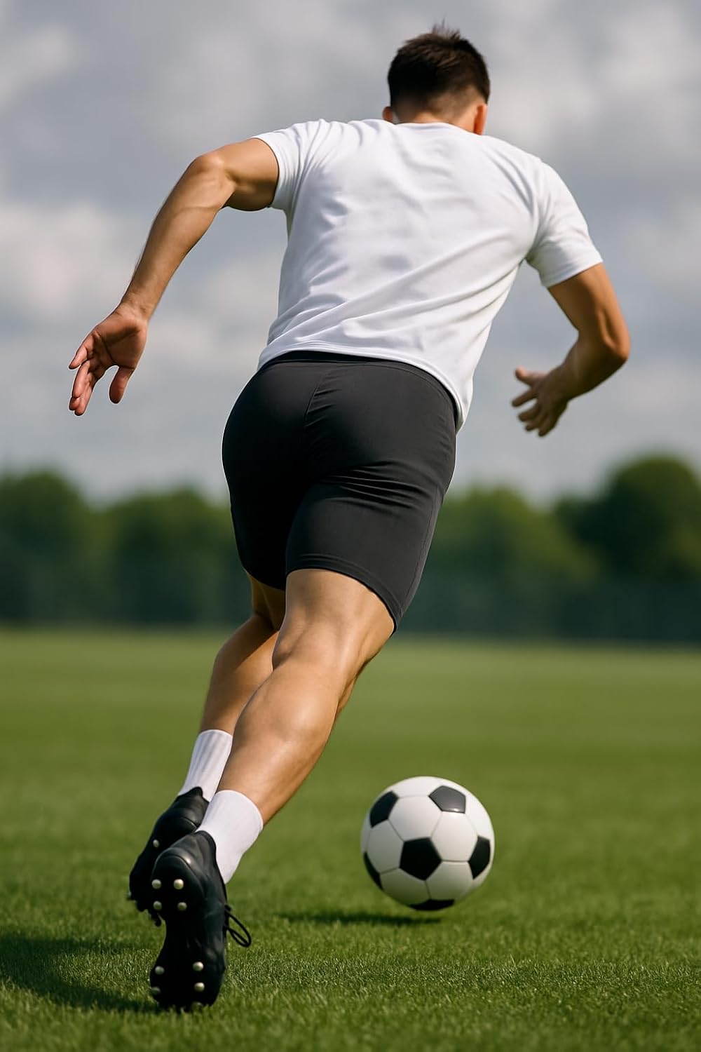 Shepa Herren Laufhose Kurz Fussball Tight Unterhose XXL Schwarz, XXL Schwarz