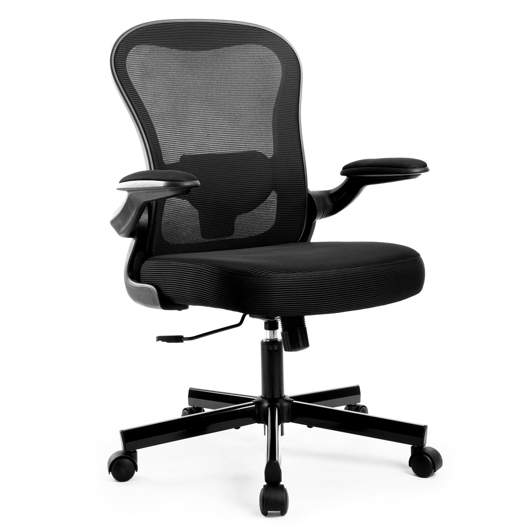 ALPHA HOME Bürostuhl Ergonomischer Schreibtischstuhl mit Lendenwirbelstütze, Höhenverstellbar, Büros