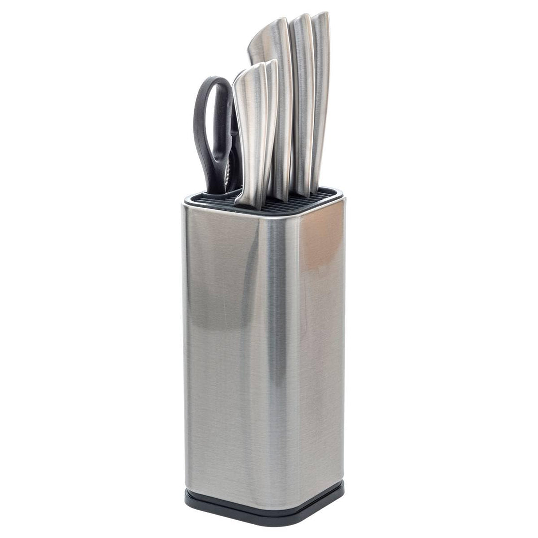 5 five simply smart 5five - block 5 messer silver precision mit stahlgriff