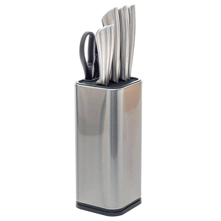 5 five simply smart 5five - block 5 messer silver precision mit stahlgriff