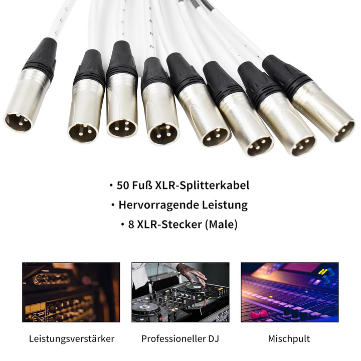 Lautsprecher Flachbau-XLR-Sende-Leiterplatten-Snake-Kabel, kompakte XLR-Box-Snake für Live, Aufnahme