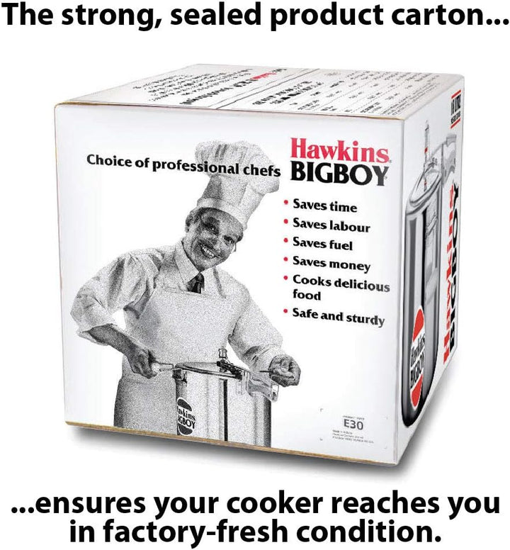 HAWKINS E20 Schnellkochtopf/Kochgeschirr, Aluminium, Silber 18 Liter, 18 Liter