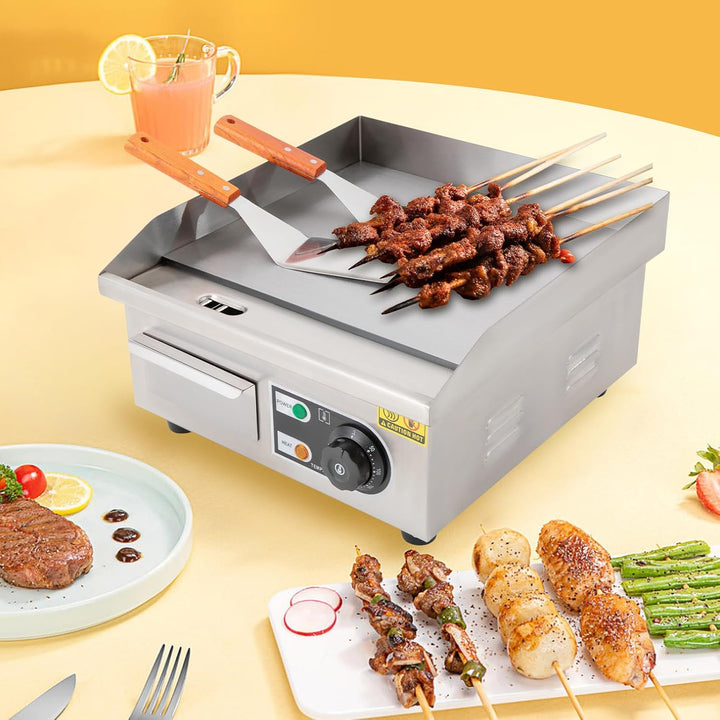 Kommerzieller Elektrischer Grillteller Elektrisch Beheizte Grillplatte/Bratplatte Grill-Wärmehaltepl