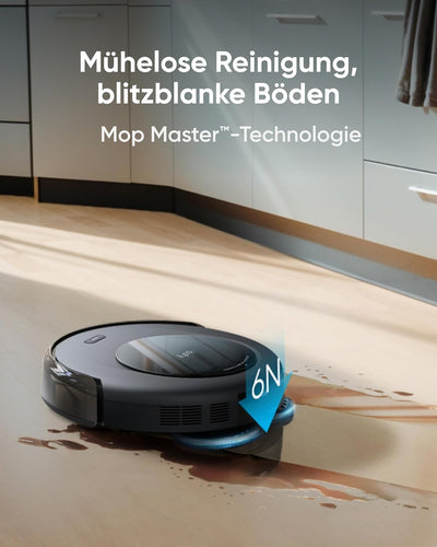 eufy Saugroboter Omni C20 mit All-in-One-Station, Auto-Entleerung, Auto-Wasch- und Trocknungsfunktio