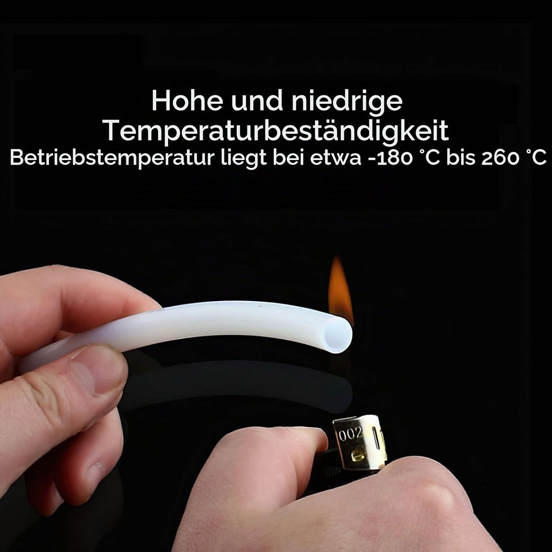 TEN-HIGH 5m PTFE Schlauch Transparenter Teflonschlauch, 5m *6 * 8 mm mm hitzebeständig ölbeständig L