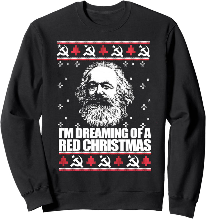 DREAMING RED CHRISTMAS KARL MARX HÄSSLICHER WEIHNACHTSPULLOVER Meme Sweatshirt