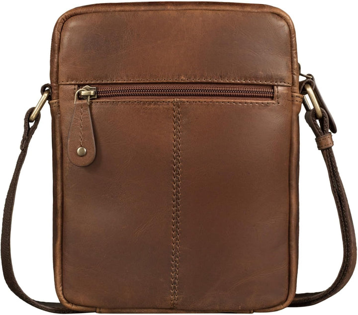 STILORD 'Blake' Herrentasche zum Umhängen Leder Kleine Schultertasche Männer 8 Zoll Messenger Bag DI
