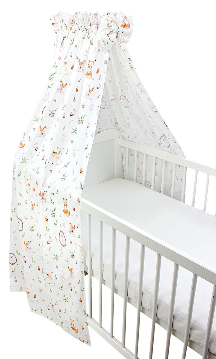 TupTam Babybett Himmel mit Schleifchen, Farbe: Lichtung/Rehe, Grösse: ca. 160x240 cm ca. 160x240 cm