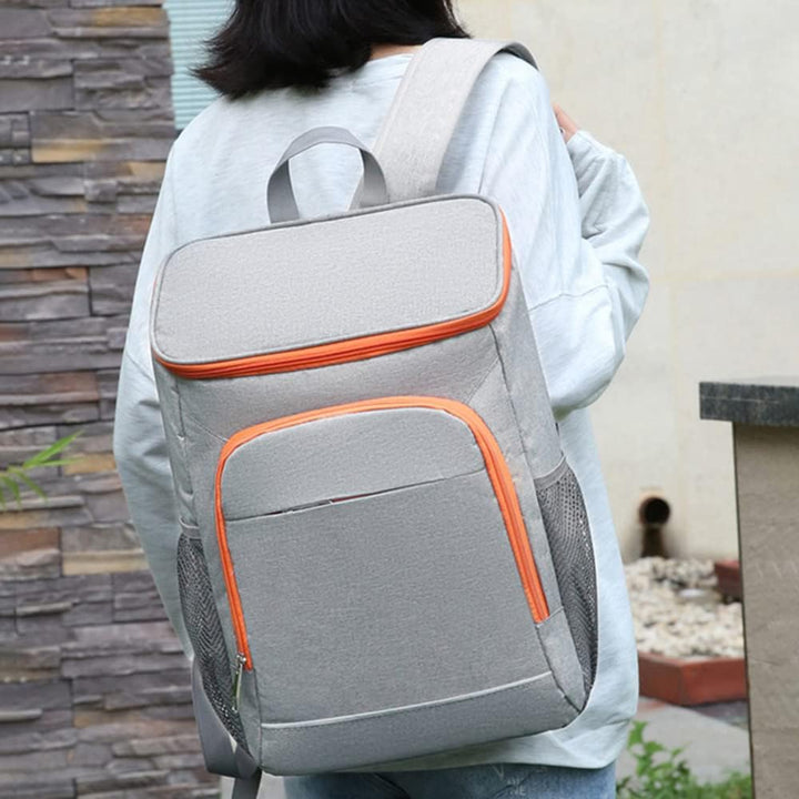 Lixada Kühl-Rucksack mit Kühlbox, Kühlbox, wasserdicht, zwei Etagen, für Camping, Wandern, Picknick,