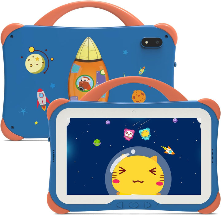 Weelikeit Kindertablet 7 Zoll – Android 14 Tablet für Kinder mit Hülle, 8GB RAM (4+4) & 64GB Speiche