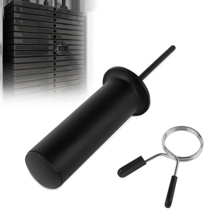 Gym Pin Extender mit 1 x Spring Clip, Gympin Weight Stack, Gym Pin für Zusatzgewicht, Durchmesser 8