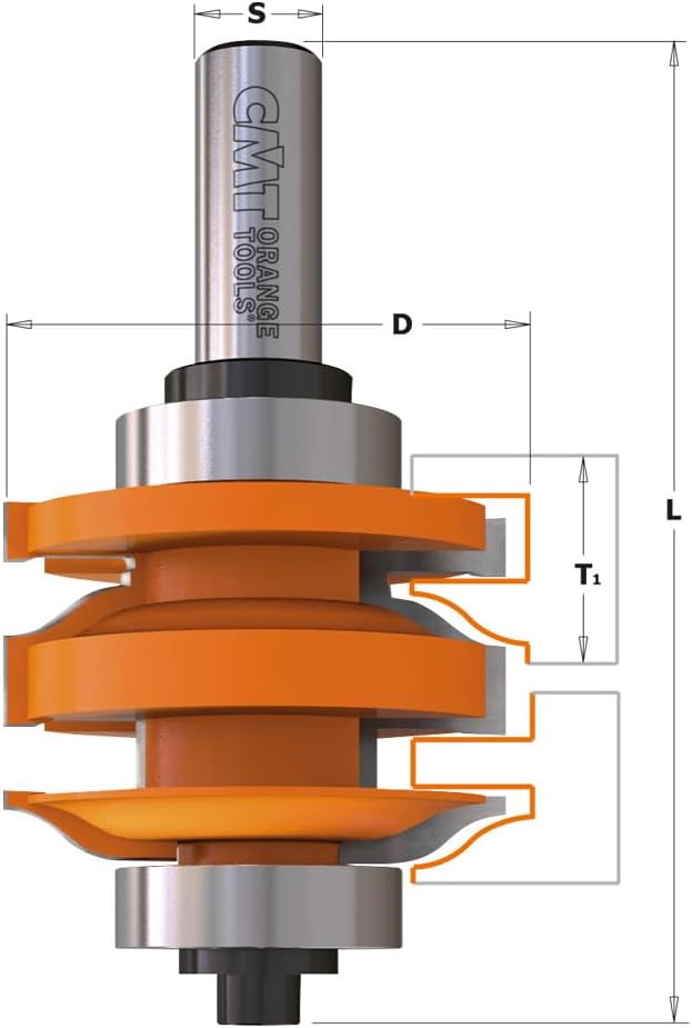 CMT Orange Tools 991.521.11 – Erdbeere für Dichtungen (M/F) HM S 12 D 50.8