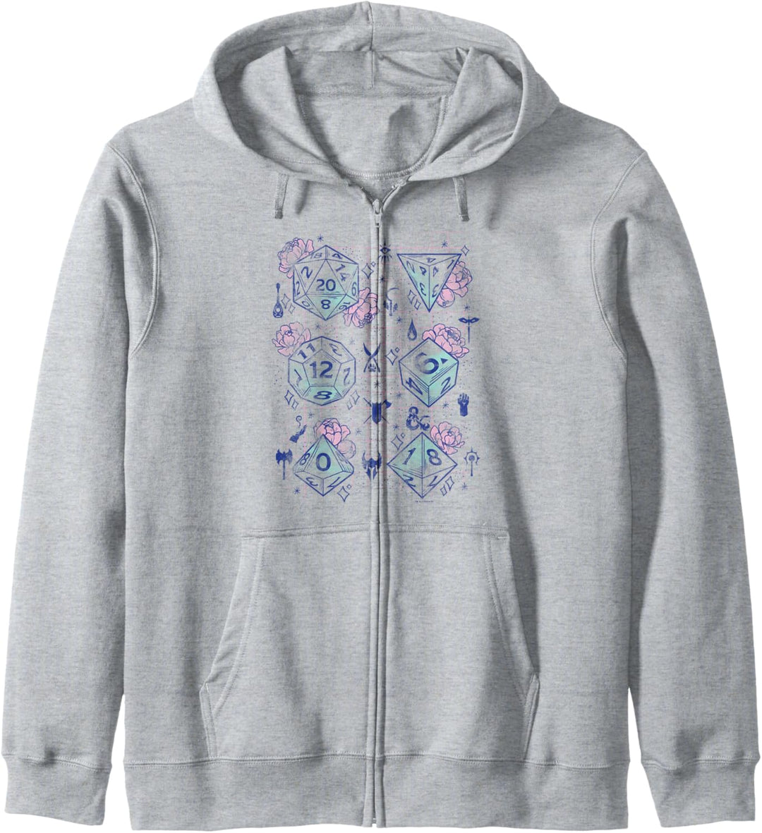 Dungeons & Dragons Floral Dice Grid Kapuzenjacke