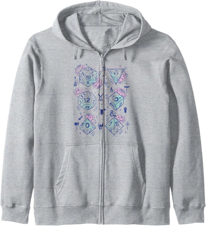 Dungeons & Dragons Floral Dice Grid Kapuzenjacke