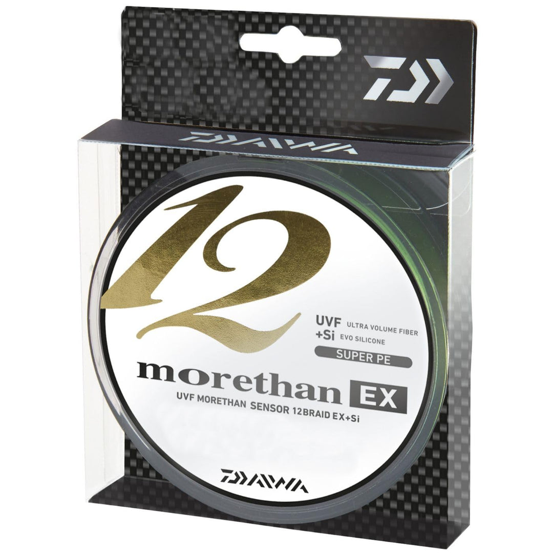 Daiwa Spinnschnur zum Raubfischangeln EX+SI Morethan 12 Braid Schnur 0.12mm / 10.2kg, 0.12mm / 10.2k